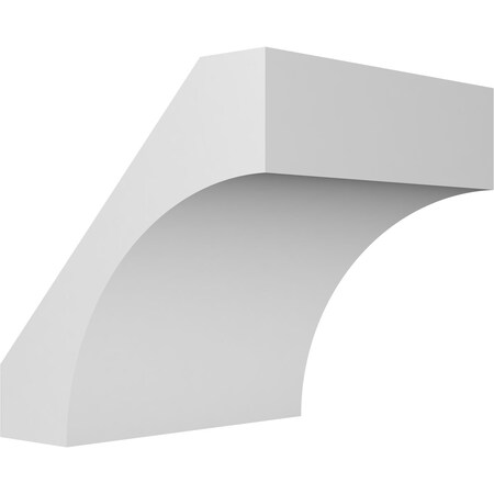 Ekena Millwork 4-in. W x 44-in. D x 44-in. H Westlake Architectural Grade PVC Knee Brace BRCP04X44X44WTL